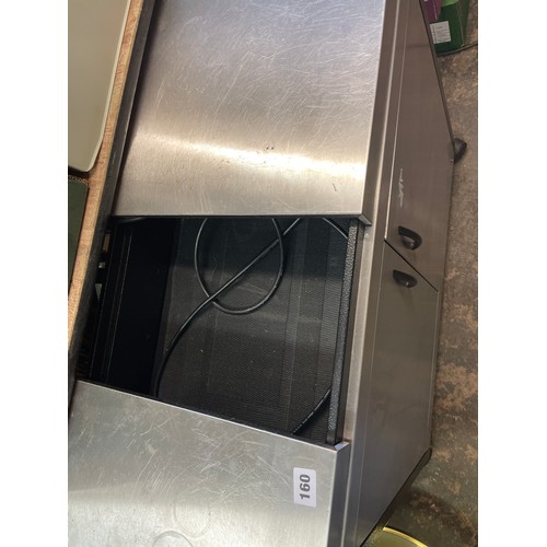 160 - STAINLESS STEEL MOBILE HOSTESS WARMING TRAY