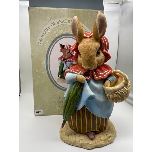 425 - BOXED WORLD OF BEATRIX POTTER MRS RABBIT