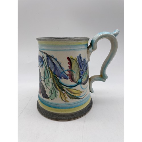 447 - DENBY GLYN COLLEGE POTTERY TANKARD