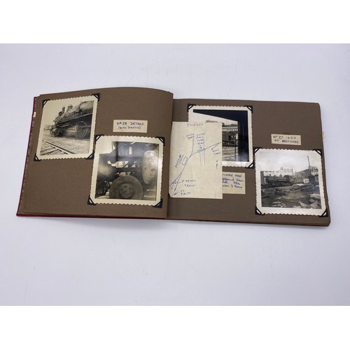 557 - ALBUM OF MARYLAND AND PENNSYLVANIA RAILROAD PHOTOGRAPHS AND SKETCHES BY DON.S.OWINGS