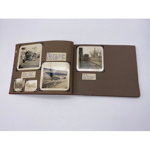 557 - ALBUM OF MARYLAND AND PENNSYLVANIA RAILROAD PHOTOGRAPHS AND SKETCHES BY DON.S.OWINGS