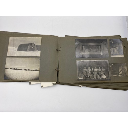 556 - INTERESTING ARCHIVE OF WW2 RAF PHOTOGRAPHER EPHEMERA INCLUDING AN ALBUM OF WEST AFRICA, SQUADRON AND... 