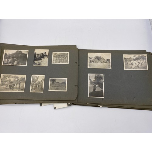 556 - INTERESTING ARCHIVE OF WW2 RAF PHOTOGRAPHER EPHEMERA INCLUDING AN ALBUM OF WEST AFRICA, SQUADRON AND... 