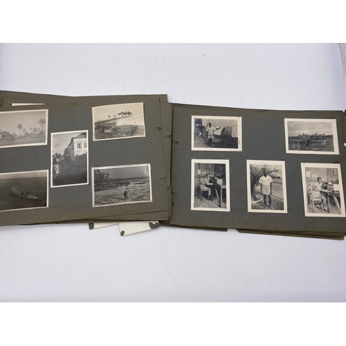 556 - INTERESTING ARCHIVE OF WW2 RAF PHOTOGRAPHER EPHEMERA INCLUDING AN ALBUM OF WEST AFRICA, SQUADRON AND... 