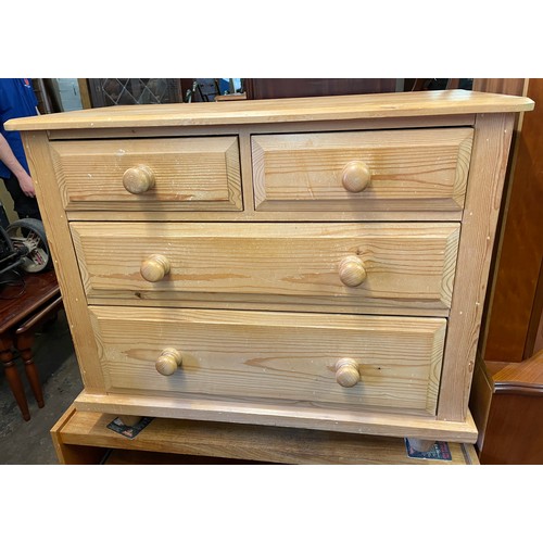 174 - PINE TWO OVER TWO DRAWER CHEST