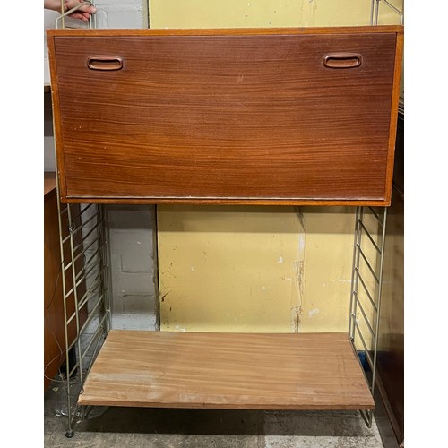 219 - 1960S TEAK MODULAR SHELVING UNIT