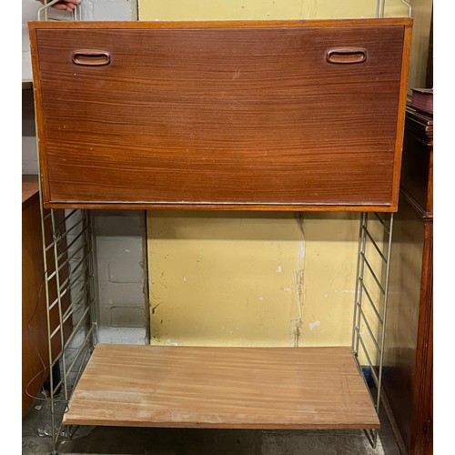 219 - 1960S TEAK MODULAR SHELVING UNIT