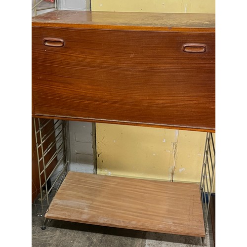 219 - 1960S TEAK MODULAR SHELVING UNIT