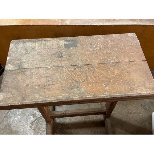 119 - OAK LECTURN TABLE