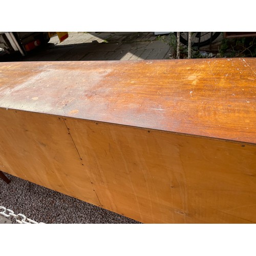 94 - 1960S/70S TEAK LONG SIDEBOARD BY JOHANNES ANDERSEN