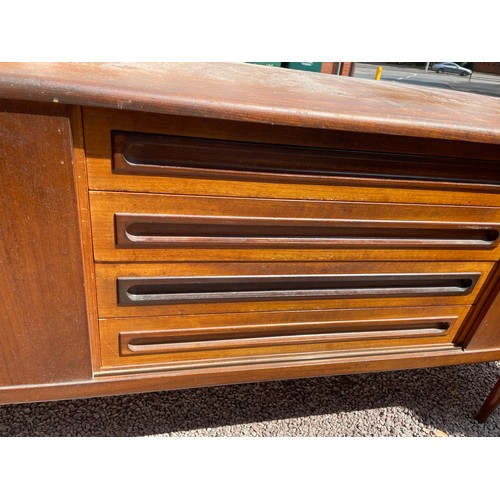 94 - 1960S/70S TEAK LONG SIDEBOARD BY JOHANNES ANDERSEN