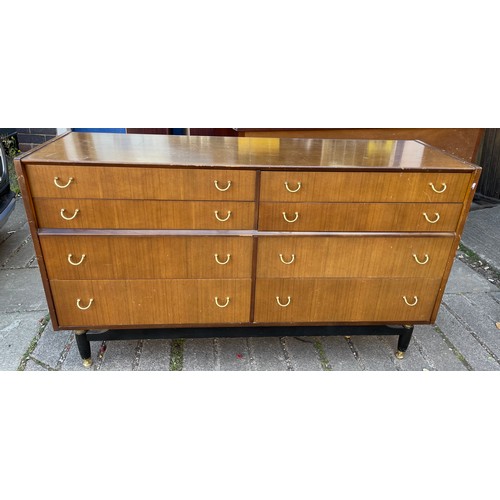 68 - 1950S GPLAN EIGHT DRAWER LONG CHEST