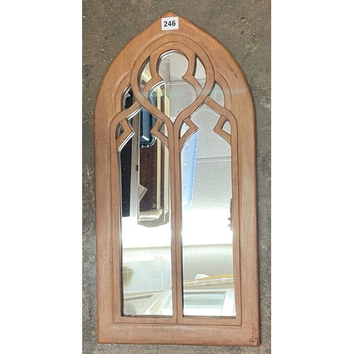 246 - GOTHIC STYLE LANCET SHAPED MIRROR