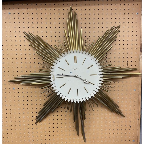 560 - JUNGHANS STAR BURST WALL CLOCK