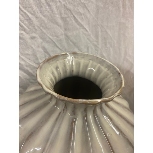 406 - LARGE POTTERY GLAZED VASE