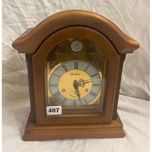 407 - BENTIMA ARCH CASED BRACKET STYLE CLOCK