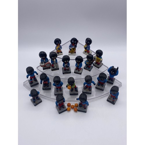 446 - SELECTION OF ROBERTSON ADVERTISING JAM BAND AND FOOTBALL SERIES FIGURES