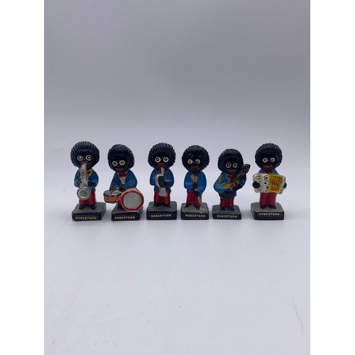 446 - SELECTION OF ROBERTSON ADVERTISING JAM BAND AND FOOTBALL SERIES FIGURES