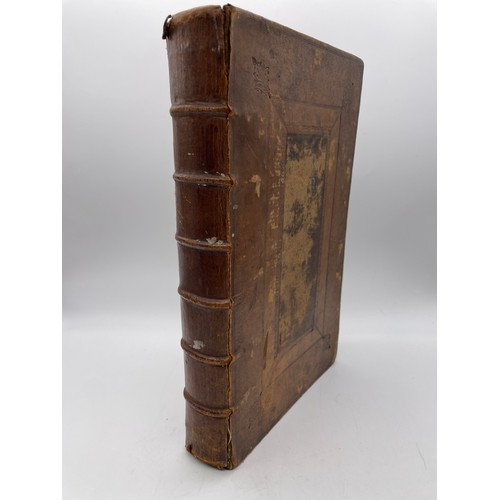 511 - LEATHER BOUND ANTIQUARIAN BOOK THE WORKS OF THE MOST REVERAND DR JOHN TILLOTSON PRINTED BY GOODWIN T... 