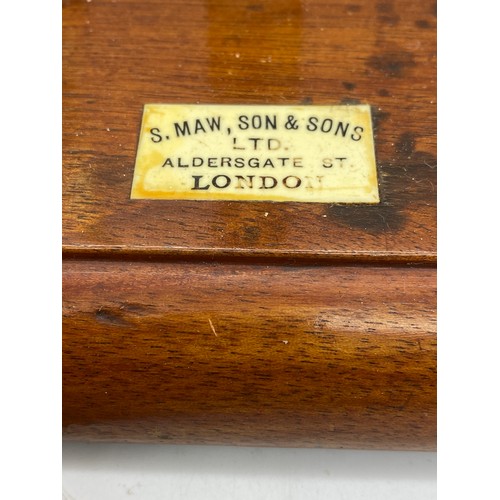 523 - S.MAW SON AND SONS OF LONDON PAN SCALES WITH WEIGHTS