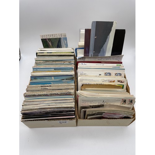 532 - TWO CARTONS OF PICTURE POSTCARDS MAINLY TOPOGRAPHICAL