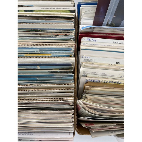 532 - TWO CARTONS OF PICTURE POSTCARDS MAINLY TOPOGRAPHICAL