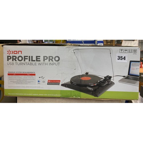 354 - ION USB TURN TABLE WITH INPUT