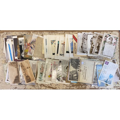 545 - BOX - MISCELLANEOUS PICTURE POST CARD AND GREETING CARDS TOPOGRAPHICAL AND OTEHRS