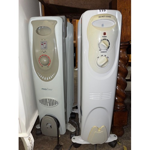 85 - TWO ELECTRIC MOBILE HEATERS