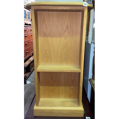 114 - NARROW OAK BOOKCASE