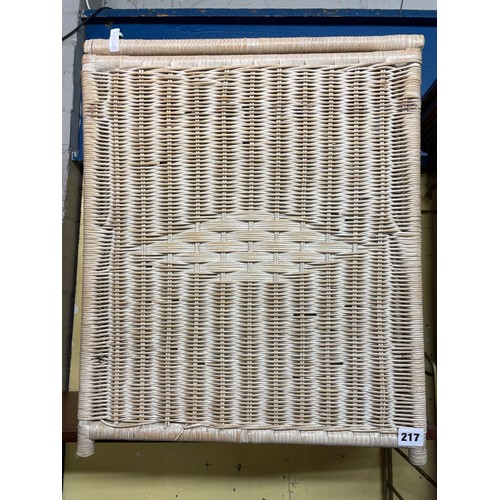 124 - WICKER WORK LINEN BIN