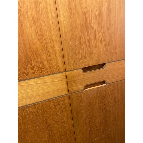 102 - UNI FLEX TEAK COMBINATION WARDROBE