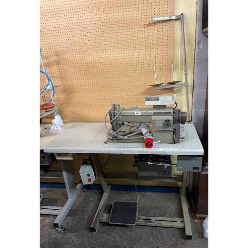 281 - MITSUBISHI INDUSTRIAL TREADLE SEWING MACHINE