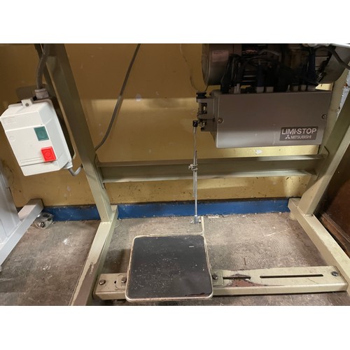 281 - MITSUBISHI INDUSTRIAL TREADLE SEWING MACHINE