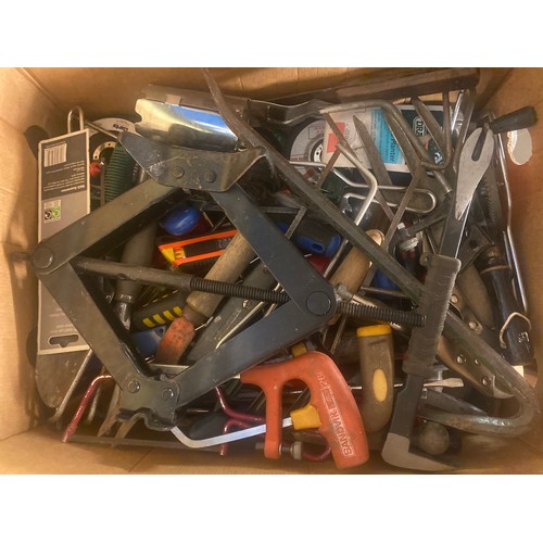 272 - BOX - CROW BARS, HACK SAWS, FILES