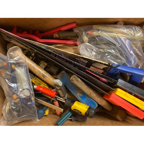 274 - CARTON - MISCELLANEOUS TOOLS, WOOD SAWS, SCREW DRIVERS