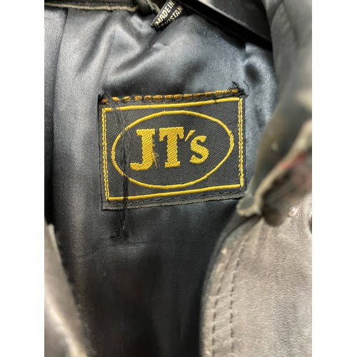 33 - JT LEATHERS TWO PIECE MOTORCYCLE SUIT