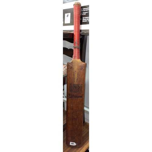 49 - VINTAGE SIZE 5 WILLOW CRICKET BAT