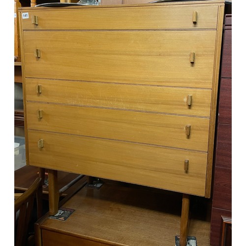 141 - 1960S SIX DRAWER CHEST