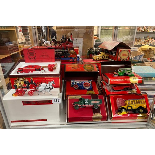 327 - MINT AND BOXED MATCHBOX MODELS OF YESTER YEAR LIMITED EDITION SERIES FIRE ENGINES, STEAM TRACTION EN... 