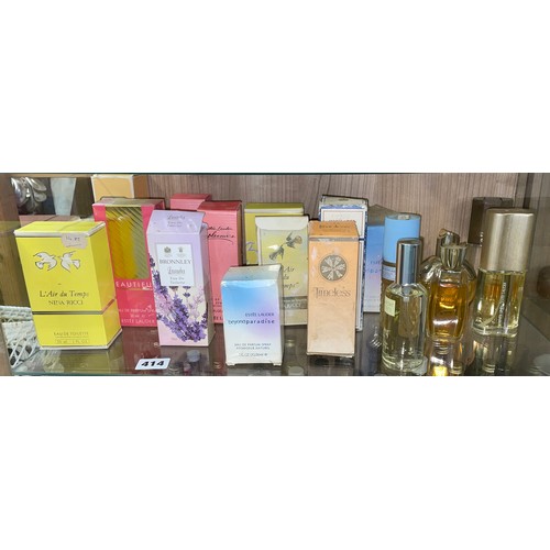 414 - SHELF OF LADIES PERFUME FRAGRANCES INC ESTEE LAUDER