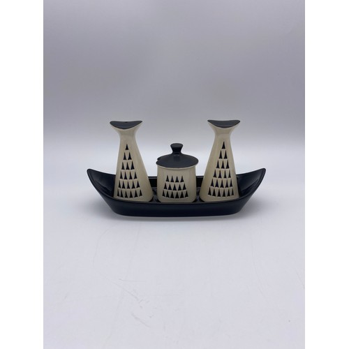 469 - 1960S HORNSEA “ALPINE” CONDIMENT CRUET SET