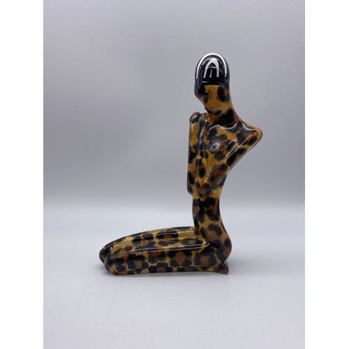 463 - PAIR OF LEM ARTS AUSTRALIAN POTTERY FIGURE GROUPS ENTITLED “AFRICANA”