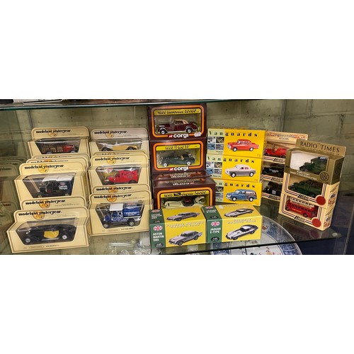 373 - MINT AND BOXED MODELS OF YESTER YEAR AND BOXED VANGUARD WAGONS