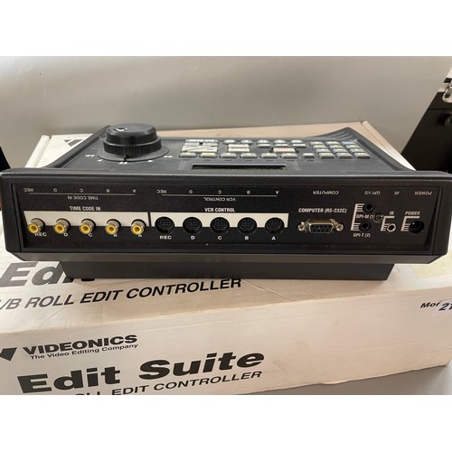 218 - VIDEOMICS EDIT SUITE CONTROLLER CONSOLE AND LEADS