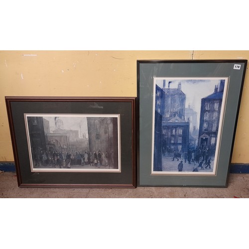 178 - LIMITED EDITION LS LOWRY PRINT 743/850 AND A LIMITED EDITION LOWRY PRINT THE LODGING HOUSE 438/500