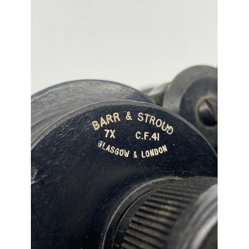 514 - PAIR OF BARR AND STROUD 7X MILITARY BINOCULARS 18795