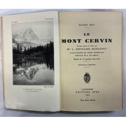 236 - HARD BACK BOOKS MOUNTAINEERING ALPS RELATED INCLUDING TWO VOLUMES 1948, AND GLACIERS OF THE ALPS, TH... 