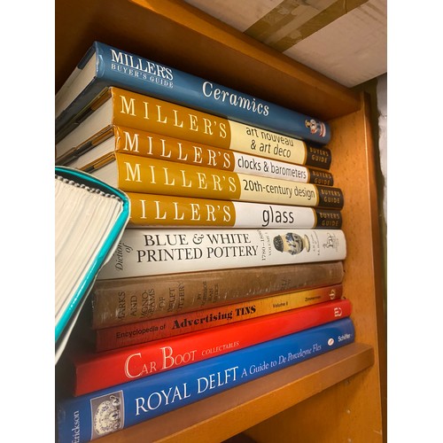 247 - SHELF OF MILLERS ANTIQUE AND COLLECTING REFERENCE GUIDES AND RELATED ANTIQUE SUBJECTS