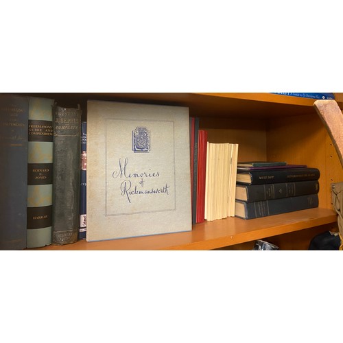 248 - SHELF OF MAINLY HARD BACK BOOKS ON FREE MASONARY INC A MASONIC SUPPLY CATALOGUE